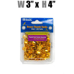 Gold Thumb Tacks (200/Pk)