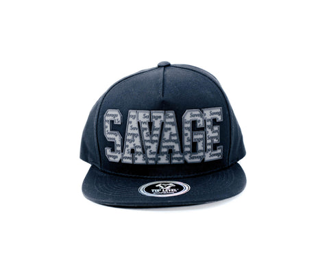 Snapback Cap -  Savage, Black