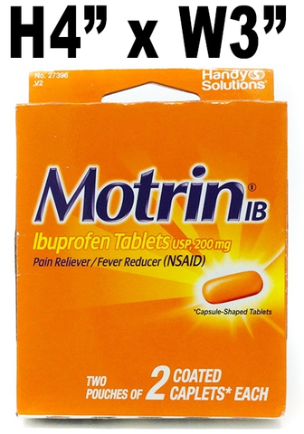 Motrin IB - 4 tablets