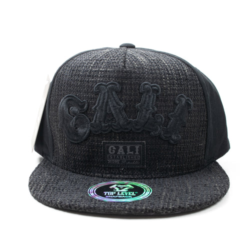 Snapback Black Cali Tweed Bill