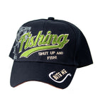 Baseball Cap - Fishing Shut Up Black