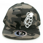 Snapback Cap Knuckle Grenade, Black Camo