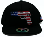 Snapback Cap Red, White & Blue 1911, Black