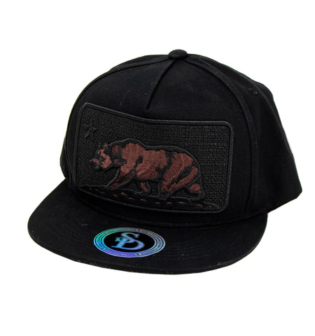 Snapback Cap Cali Bear Black