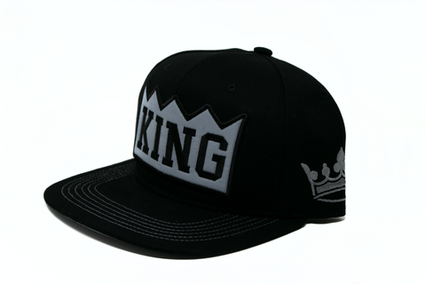 Snapback Cap King, Black