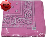 Bandana - 12 Pack Pink Bandanas