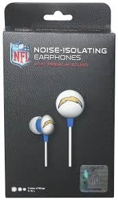 NFL Noise-Isolating Earphones - San Diego Chargers