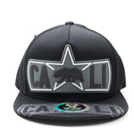 Snapback Black Cali Bear Star Patch Black