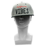 Snapback Cap - California Vibes, Grey w/Black Brim