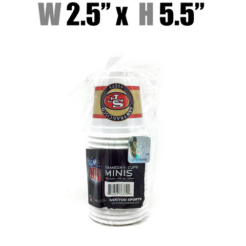 NFL Game Day Cups Minis 18 pk - 49ers