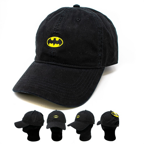 Dad Cap Batman Baseball Cap, Black (adjustable)
