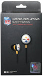NFL Noise-Isolating Earphones - Pittsburgh Steelers