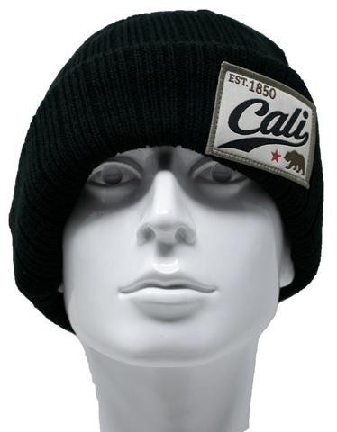 Beanie - Cali Patch Black