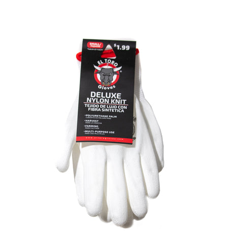 El Toro Gloves - Deluxe Nylon Knit PU-SM
