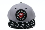 Snapback Cap Rolling Stoned Grey w/Black Brim