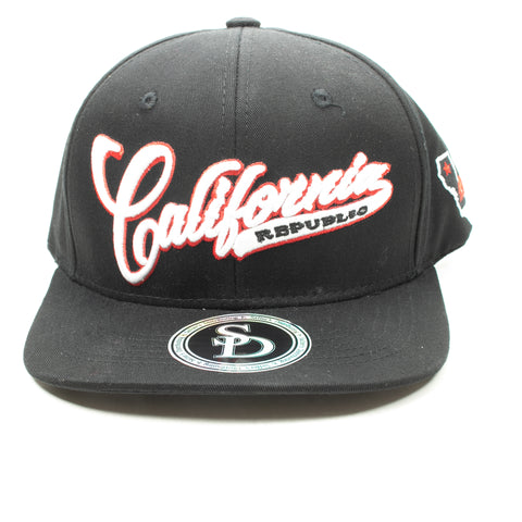 Snapback Cursive California Republic, Black