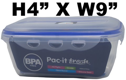 Food Container, 54oz Rectangle Snap