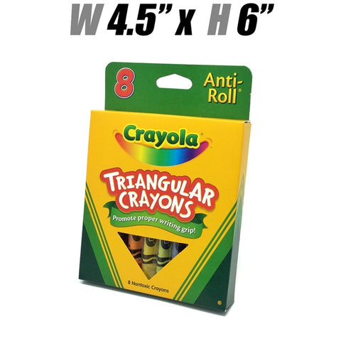Stationery - Crayola Triangular Crayons, 8 Ct