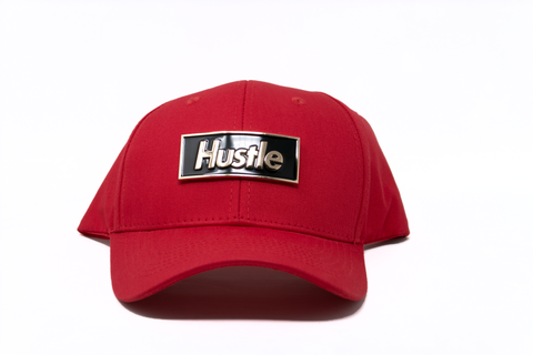 Baseball Cap Hustle Gold Plate(adjustable), Red