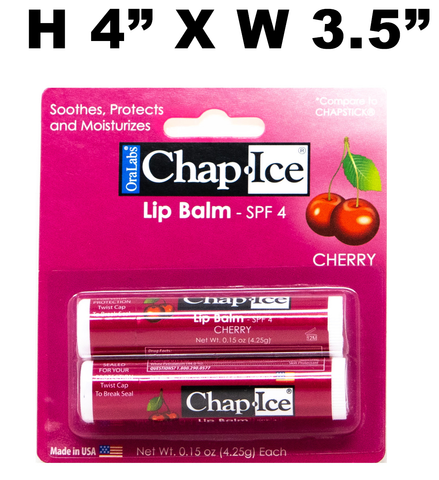 Chap-Ice Lip Balm Cherry, 2 Pk