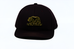 Snapback Cap Gold California Bear, Wine