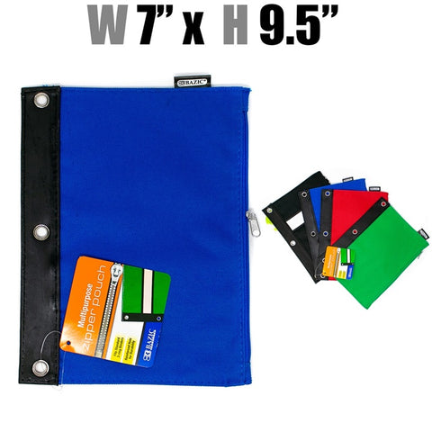 Color 3 Ring Pencil Pouch