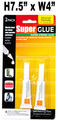 Stationery - Super Glue Gel Tubes - 2 pk.