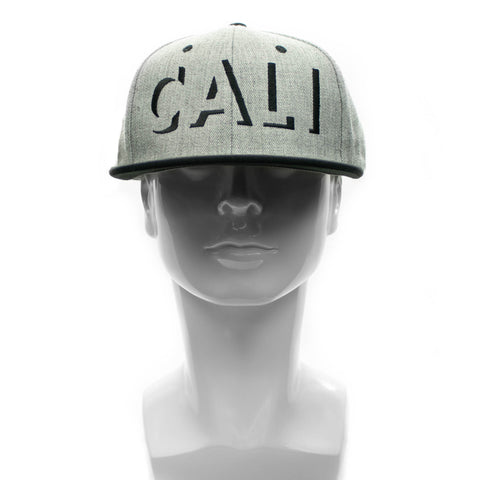 Snapback Cap - Cali Shadow, Grey w/Black Brim