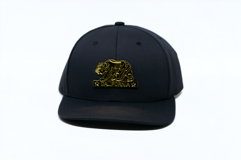 Snapback Cap Gold California Bear, Dark Grey