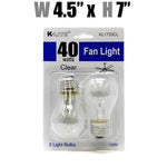 40W Clear Fan Light (KL1733CL)