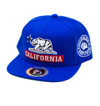 Snapback Cap - California Banner, Royal Blue