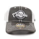 Baseball Cap California Golden State White Trucker Mesh