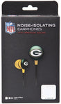 NFL Noise-Isolating Earphones - Green Bay Packers