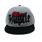 Snapback Cap Hustle Rose, Gray w/ Black