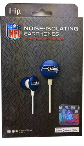 NFL Noise-Isolating Earphones - Seattle Seahawks