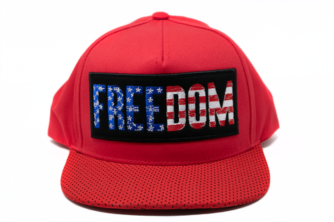 Snapback Cap Freedom Patch, Red