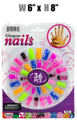 Toys $1.99 - Glamour Nails, 36 Pcs