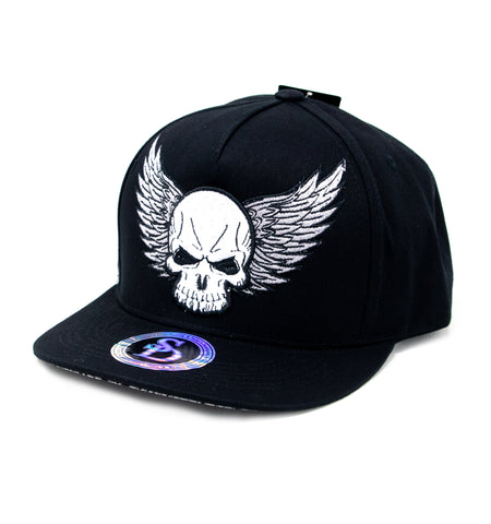 Snapback Cap -  Skull & Wings