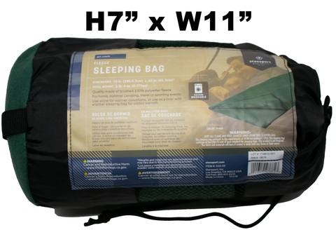 Fleece Sleeping Bag - Green