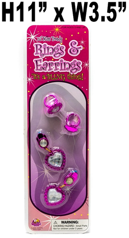 Toys $1.29 - Lil' Miss Trendy Rings & Earrings