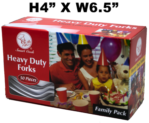 Smart Cook Heavy Duty Forks, 50 pcs