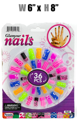 Toys $1.99 - Glamour Nails, 60 Pcs