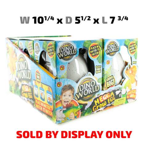 Toys $4.99 - Dino World - Megga Grow Egg, 6 Ct Display