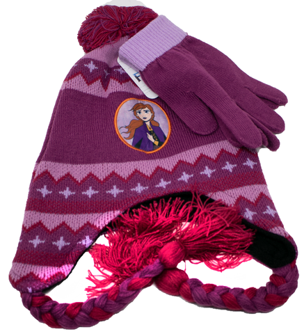 Frozen II Ann Patch Peruvian Hat & Glove Set
