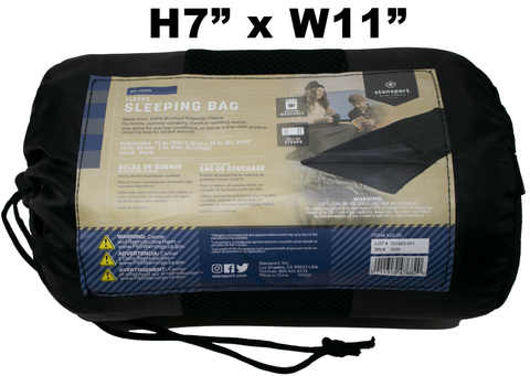 Fleece Sleeping Bag - Black