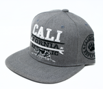 Snapback Cap - Cali Fornia Republic, Grey