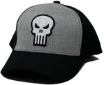 Baseball Cap Marvel Punisher (adjustable), Black and Heather Grey