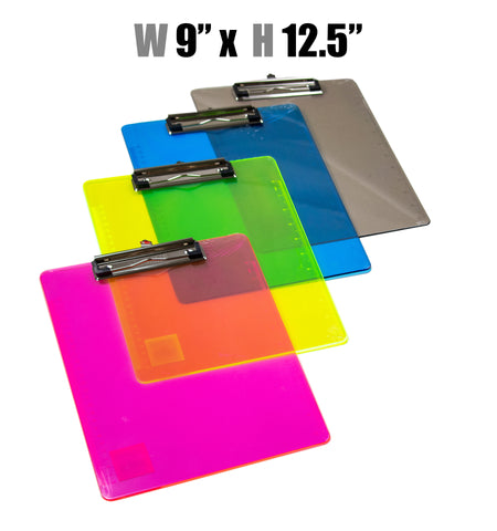 Stationery - Standard Clipboards - Asst Opaque Colors