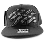 Snapback Cap - California Big Bear Patch, Black