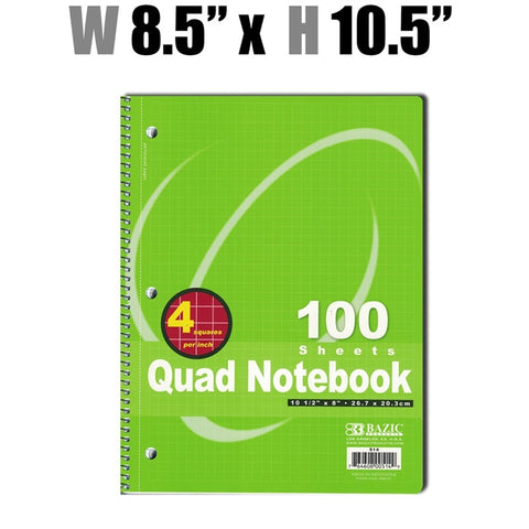 Stationery - Quad Notebook